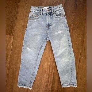 Zara Girls Denim Distressed “Dad Jeans”